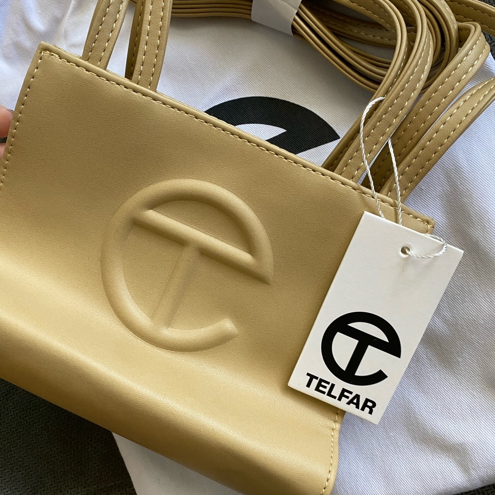 Small cream Telfar bag
